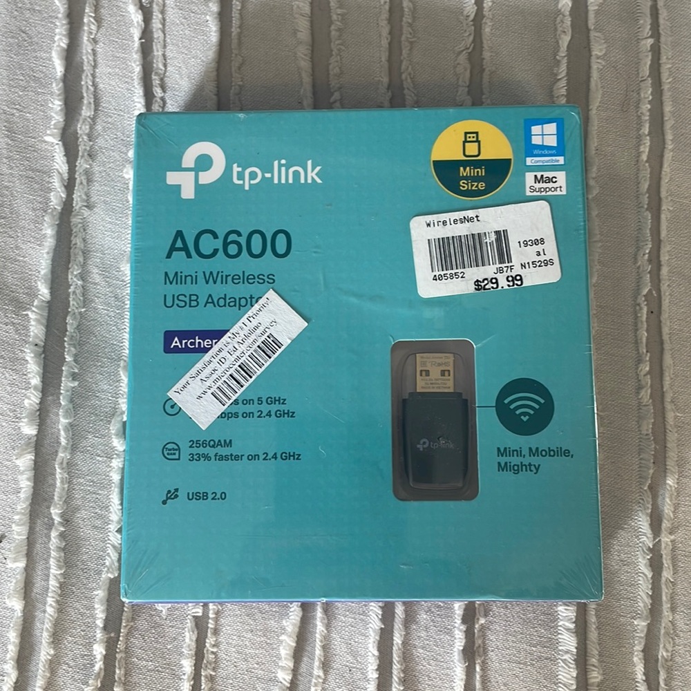 AC600 Dual Band Wifi USB • 2.4GHz • Mac Support